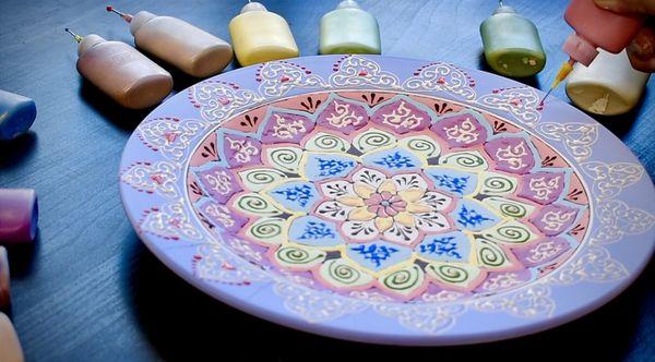 In two hours workshop learn how to make your painted ceramics. You will be totally in different level after two hours.