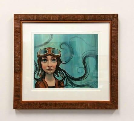 Whimsy abound for this custom framed print