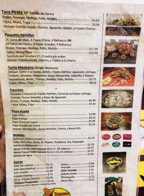 Menu side 2