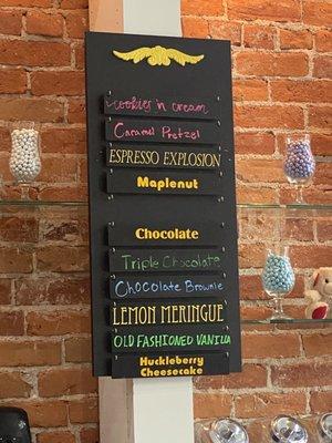 Current ice cream flavors 8/7/21