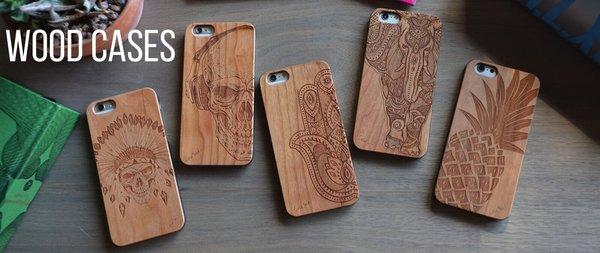 Real wood case with your own design