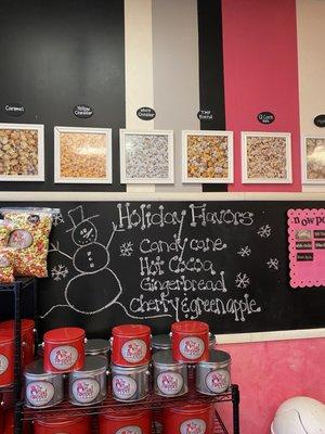 Holiday popcorn flavors