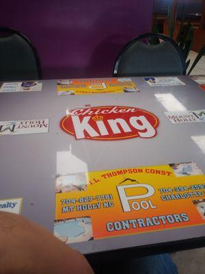 Table at Chicken King