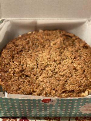 Apple crumble pie