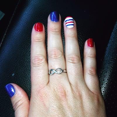 Nails by Holly! 4th of July nails!!!!