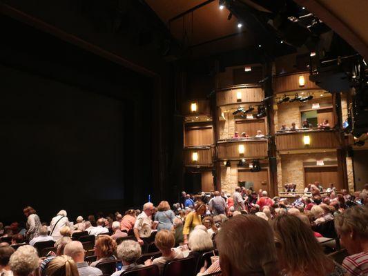 The audience, undoubtedly WHO fans.  Also a lot of white and grey hair!