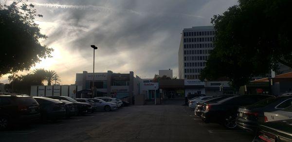 Parking lot for South Lake Avenue shops