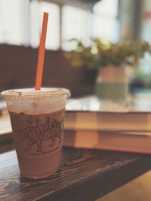 Salty sweet iced latte