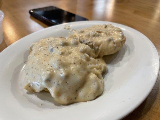 Biscuit and gravy