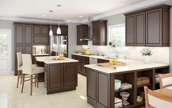 Dark Chestnut Kitchen Cabinets - Buy Cabinet Direct