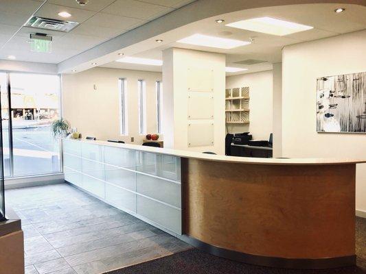 Front desk area