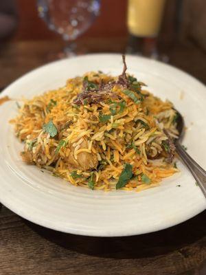 Chicken Biryani (no nuts or raisins)