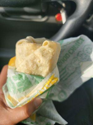 This is supposed to be a flatbread wrap