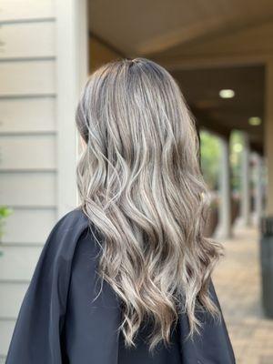 Ash brown balayage by Sharon