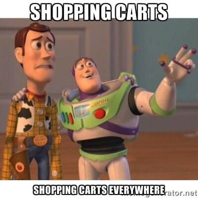 Looks like they collect the shopping carts once a day whether they need to or not.