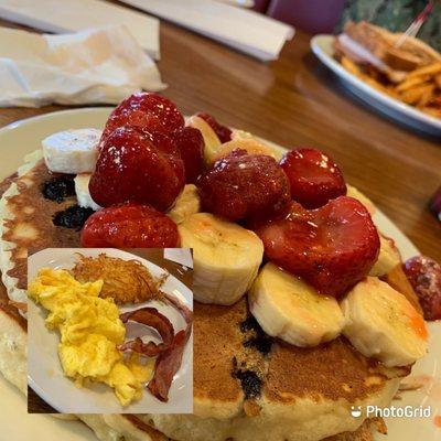 Double Berry Pancake Breakfast