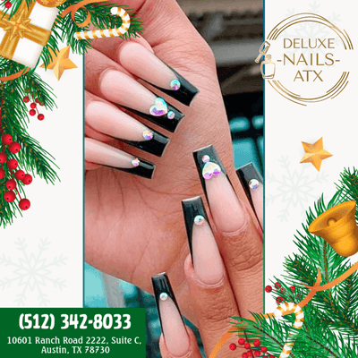 Get ready for Chrismas season with our newest nail trend! Book your appointment now.