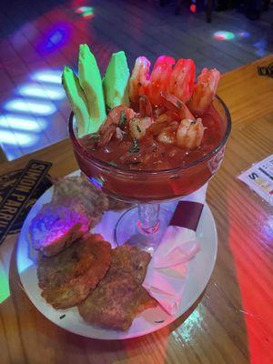 Colombian style shrimp cocktail