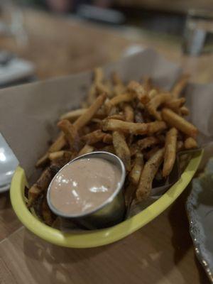 Hand cut fries