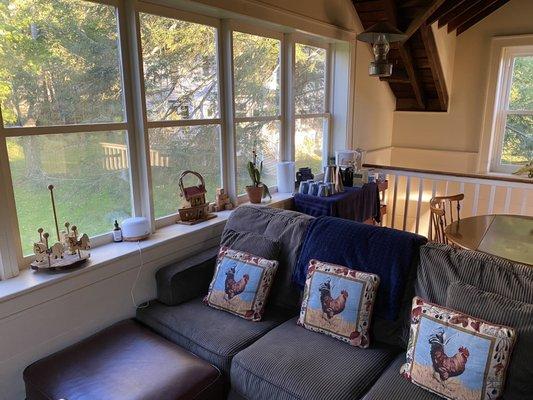 Living room of old carriage house