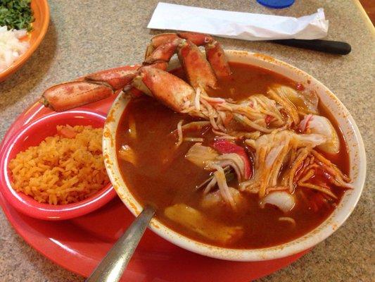 Caldo de mariscos