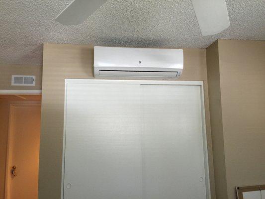 Indoor ductless mini-split system