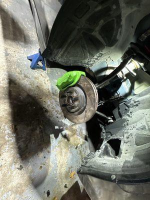 Brake change and caliper paint