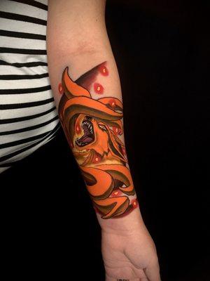 Kurama- Naruto Shippuden by Caleblynchtattoos