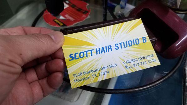 I've been told that this biz card was made earlier as address is wrong. But GPS will still get you here.