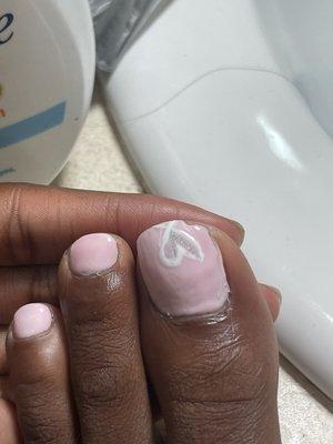 Asked for a pedicure and didn't even fill in my chipped acrylic on my toenail. I expected better results!