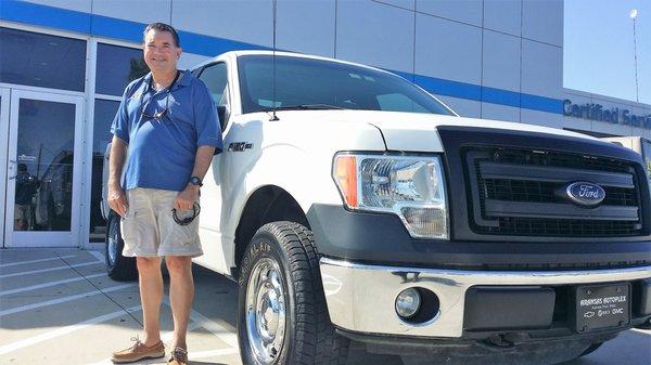 Congratulations on your fine-tuned 2013 Ford F150 XLT John Shives! Leandre Liggins wanted to make sure your trip down was well worth it!