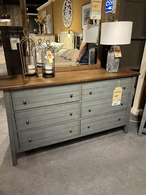 A dresser that also had other matching pieces