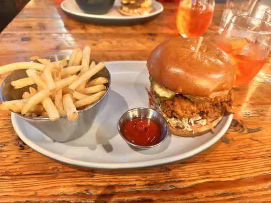 Local Fried Chicken sandwich... excellent!