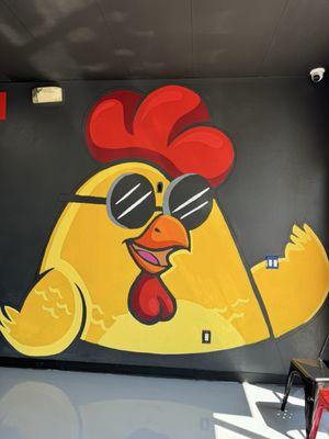 Chubby Mascot mural