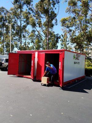 A doctor moving his office.