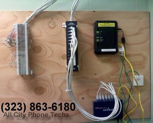 Spectrum internet installation Los Angeles, Phone, Fax Line wiring for an entire office. (323) 863-6180