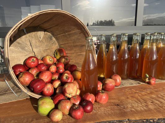 Freshly bottled cider