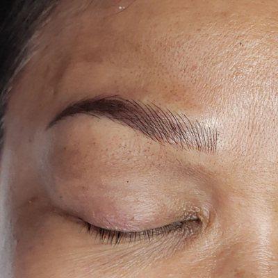 Microblading with shading