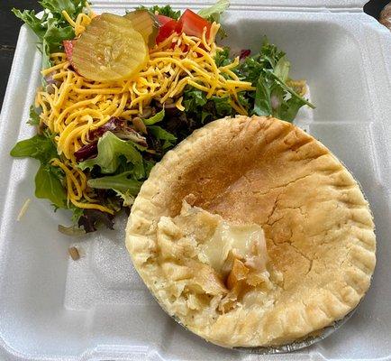 Chicken Pot Pie special with side salad