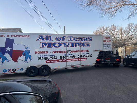 They showed up exactly when they said they would, despite morning traffic coming into Austin.