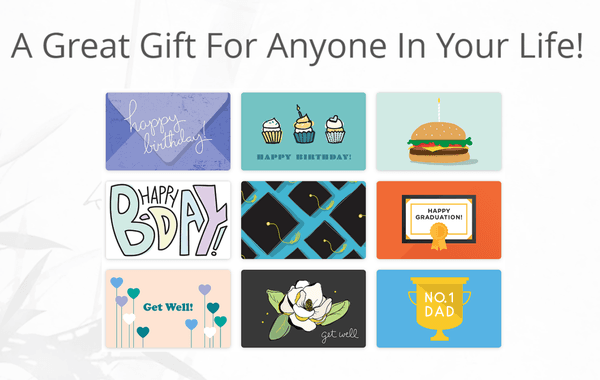 Get Your E-Gift Card Online Today! https://squareup.com/gift/87F77QXR6C47P/order