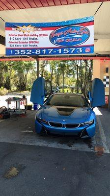 One of my regulars with this beautiful bmw i8