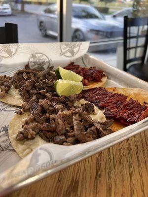 Taco de Carne Asada & Tacos de Trompo