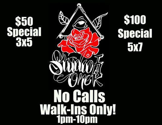 Walk in special weekly