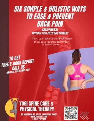 We want you to stay Fit, flexible and Pain Free!! 
 Contact Us for your Free Back pain Report