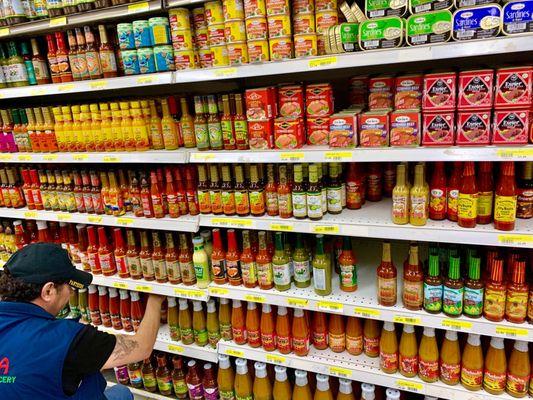 So many more hot sauces that are not regularly available in chain stores.  #UpCloseSavor