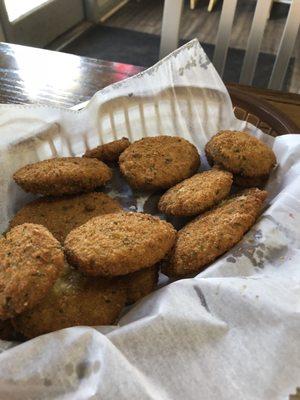 Fried zucchini not impressed.