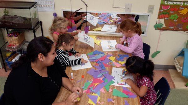 some preschool letter recognition/fine motor activity