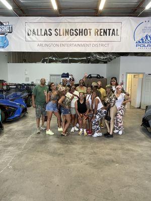 Dallas Slingshot Rental can accommodate large group outings!