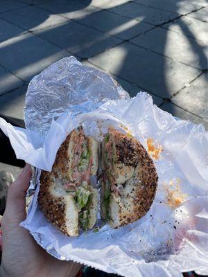 Crunchy Fried Lox Sandwich